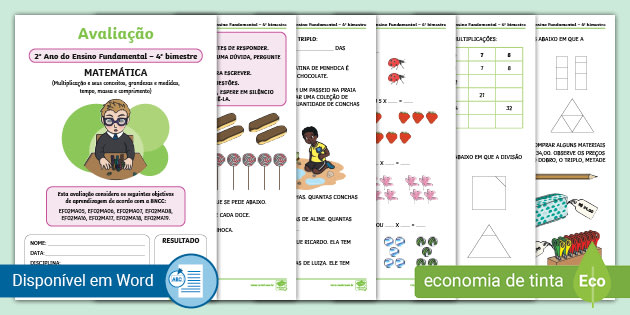 Atividade de Multiplicação para o 2º Ano – Twinkl