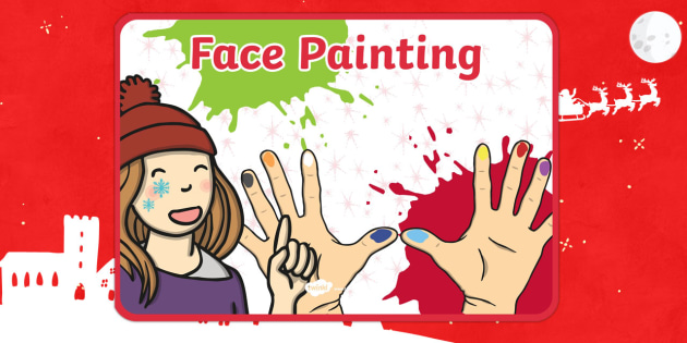 Editable Face Painting A4 Poster (teacher made)