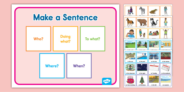 Sentences For Kids Activity Sentence Building Twinkl