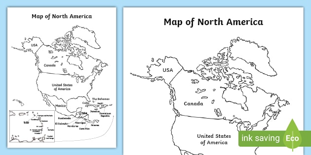 US Map With and Without Names Worksheets (Teacher-Made)