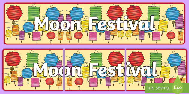 Moon Festival Display Banner Teacher Made