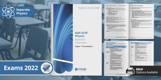 AQA GCSE Physics Paper 1 Foundation Checklists | Beyond