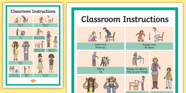 Classroom Instructions In French Word Grid Teacher Made
