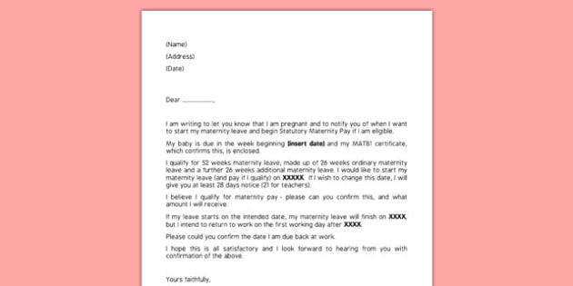 letter-for-maternity-leave-to-an-employer-300523-pdf