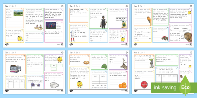 nz yr 5 spelling punctuation grammar activity mats