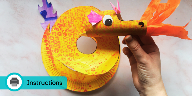 St George's Day Paper Plate Craft (teacher made)