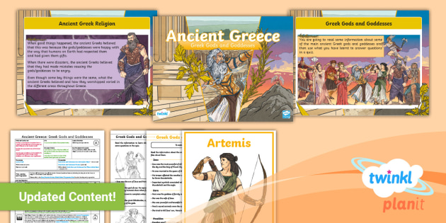 UKS2 Lesson Pack - Ancient Greek Gods and Goddesses