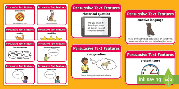 persuasive-text-features-flashcards-teacher-made