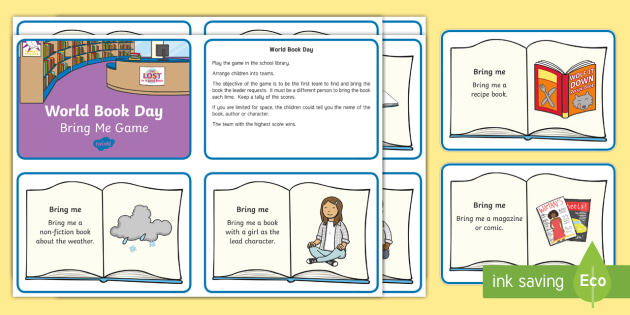 World Book Day Bring Me Game Challenge Cards (teacher made)