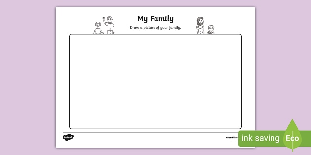 draw a picture of your family worksheet teacher made