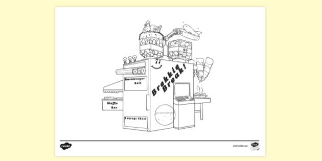 Vending Machine Colouring | Colouring Sheets