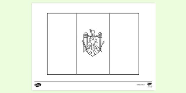 FREE! - Moldova Flag Colouring Sheets | Colouring Pages