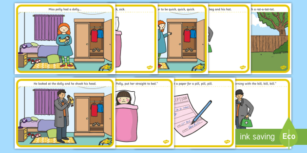 Miss Polly Had A Dolly Sequencing (A4) (teacher Made)