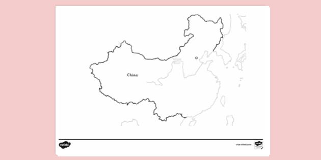 Free Great Wall Of China Map Colouring Sheet Colouring Sheets