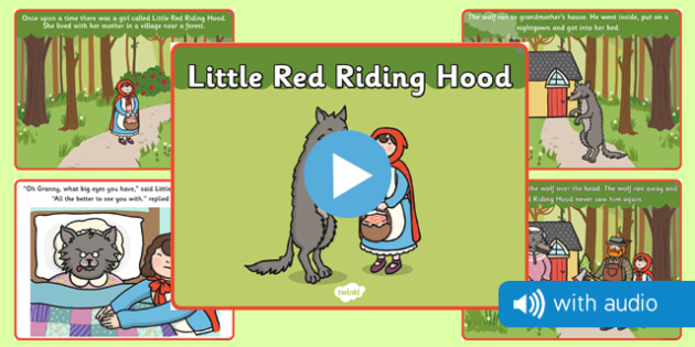 Little Red Riding Hood Audio Narrated Story Teacher Made