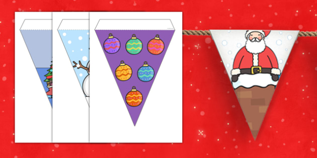 christmas bunting  xmas bunting ideas teacher made