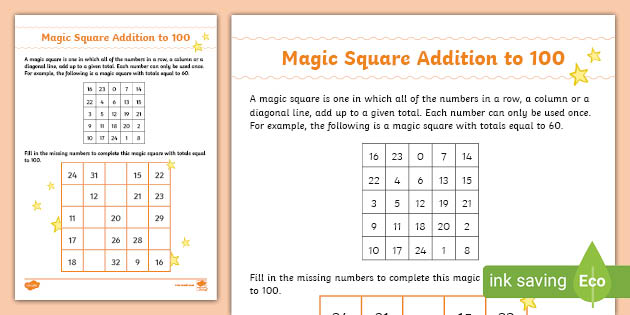 👉 Magic Square 5x5 Worksheet | Maths Resources - Twinkl