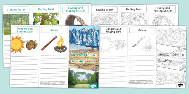 Survival Guide Leaflet Template