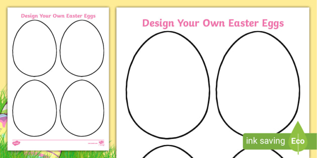 Create Your Own Easter Egg Worksheet (teacher made)