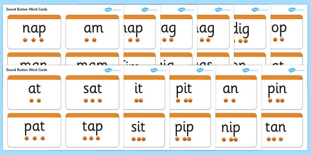 Jolly Phonics Phase 1 Words