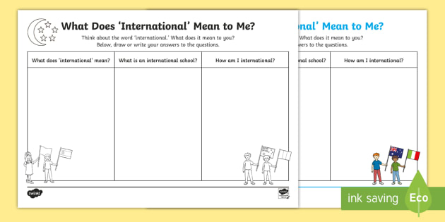 what-does-international-mean-to-me-worksheet-worksheet
