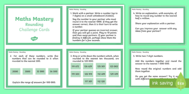 rounding numbers problem solving year 5