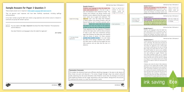 aqa english language paper 2 model answers question 5