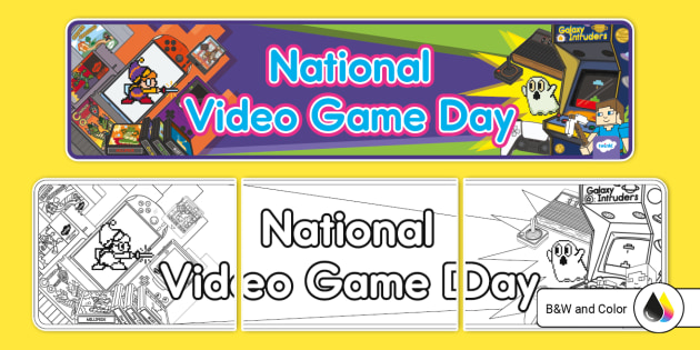 National Video Game Day Banner