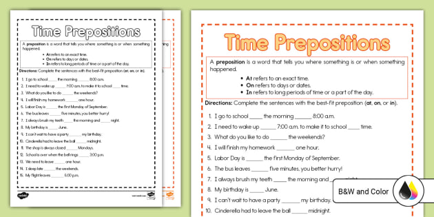 At, IN and ON: Prepositions of Time and Place  Learn english words,  Prepositions, English vocabulary words