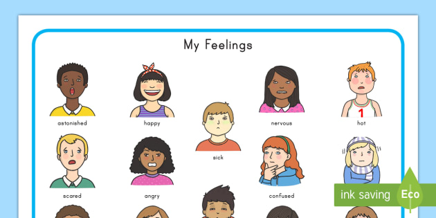 Adjectives feelings. My feelings. Feelings картинки. Плакат my feelings. Эмоции английский язык 4 класс.