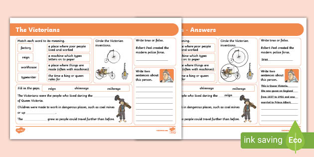 KS1 Revision Activity Mat: The Victorians (teacher made)