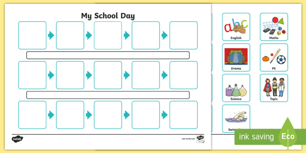 Visual Timetable Template Free PRINTABLE TEMPLATES