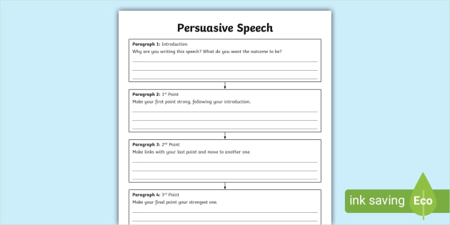 persuasive speech structure ks2