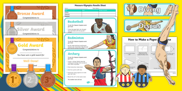 Measure Olympics Challenge Pack (teacher made)