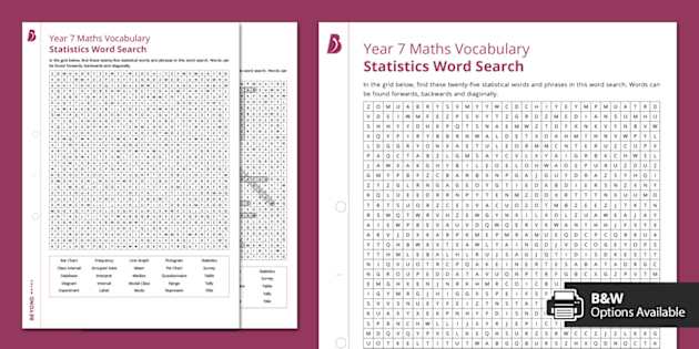 Mathematics Word Search • Twinkl.ca