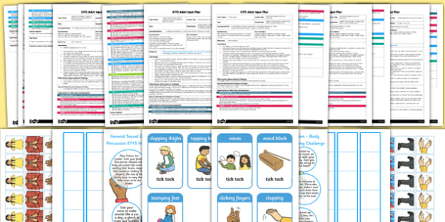 Eyfs Aspect 3 Body Percussion Adult Input Planning And Resource Pack