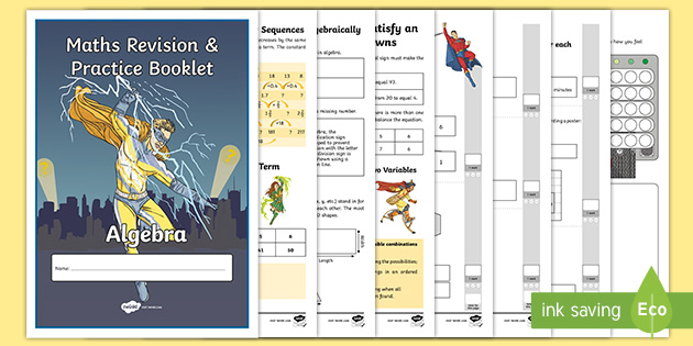 Year 6 Maths Revision Booklet Pdf Algebra teacher Made 