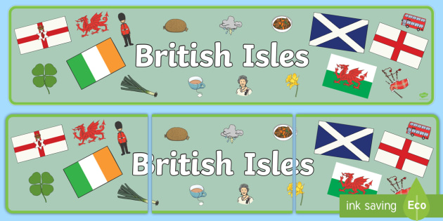 British Isles Display Banner Teacher Made