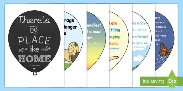 reading corner quotes balloons display pack reading quotes