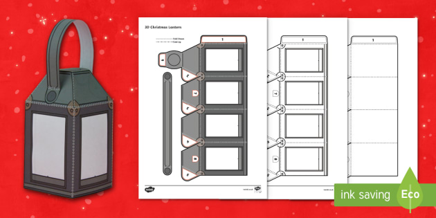 Download Simple 3d Traditional Christmas Paper Lantern Craft Activity