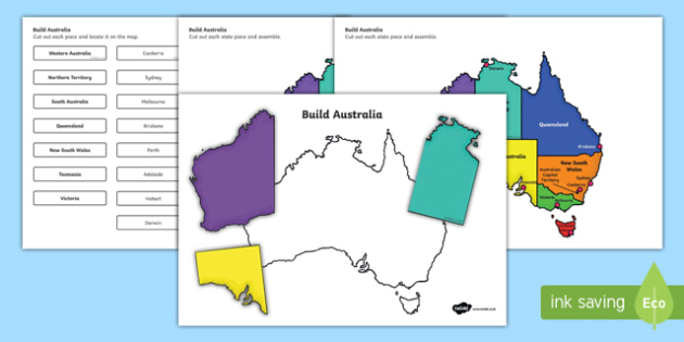 Build Australia States and Capital Cities Map Jigsaw Puzzle