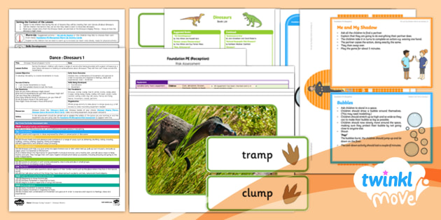 👉 Twinkl Move - Reception Dance: Dinosaurs Lesson 1 - Dinosaur Movers