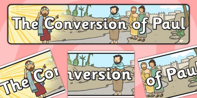 The Conversion Of Paul Display Banner Teacher Made