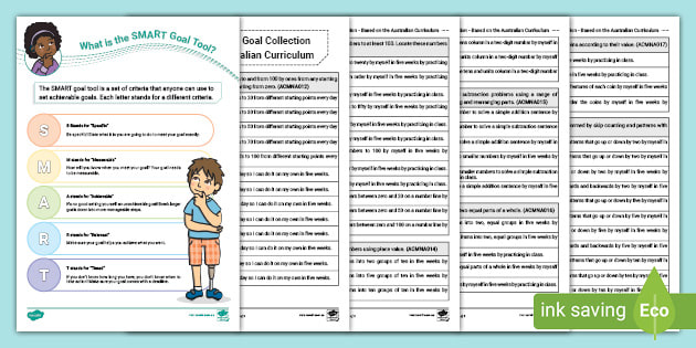 Year One SMART Goals Number Teacher Guidance and Collection