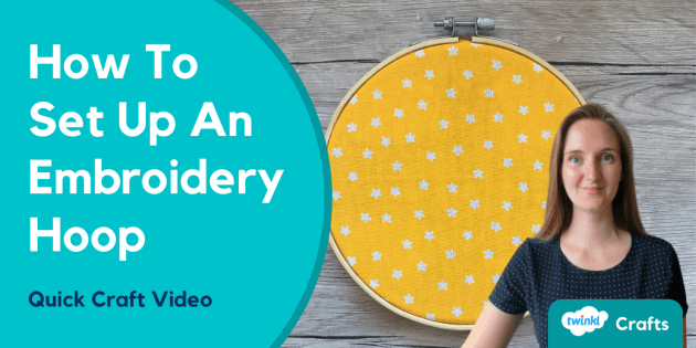 FREE! - How to Set Up an Embroidery Hoop Video Tutorial