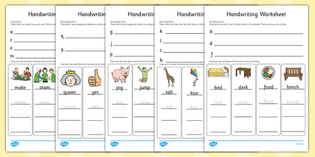 Handwriting Worksheets Letter Formation