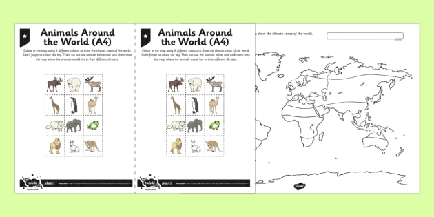 climate zones map worksheet geography teaching resources