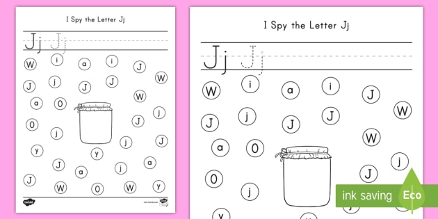 i spy the letter jj activity alphabet ela teacher made