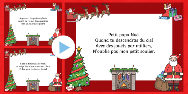 petit papa noel lyrics french and english