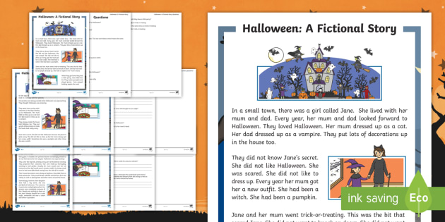 Ks1 Halloween Fiction Differentiated Reading Comprehension